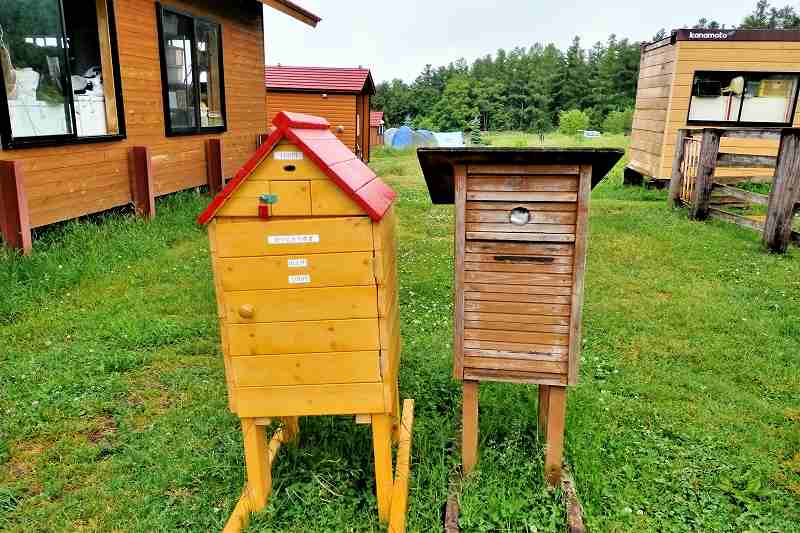 星に手のとどく丘キャンプ場のエサ箱