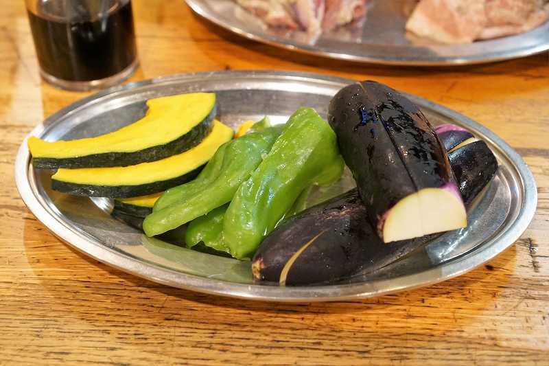 炭や　焼き野菜