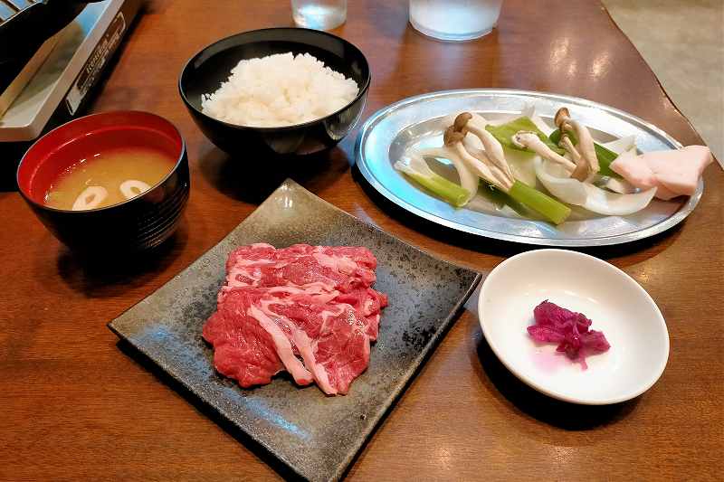 大雪地ビール館　ジンギスカンランチセット