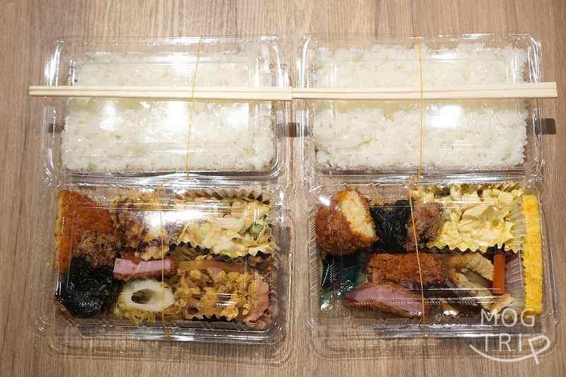 七福弁当 鈴木商店　550円弁当と600円弁当