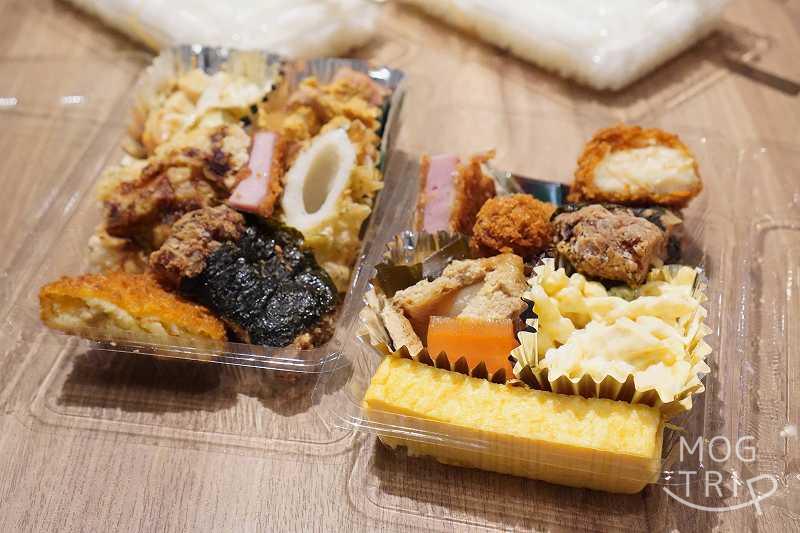 七福弁当 鈴木商店　550円弁当と600円弁当