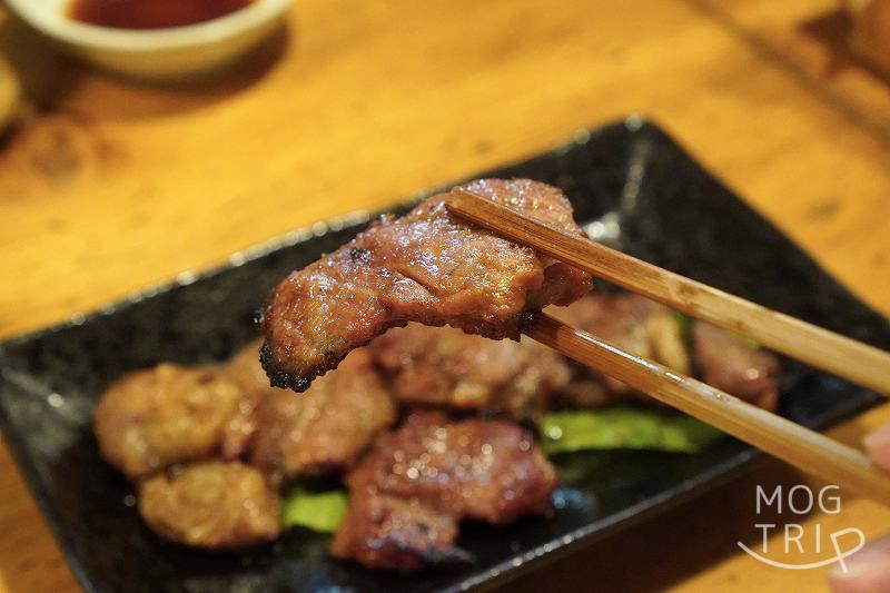 旭川「居酒屋天金」生ラム肩ロース網焼き