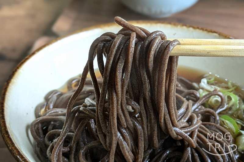 音威子府名物の「黒い蕎麦」